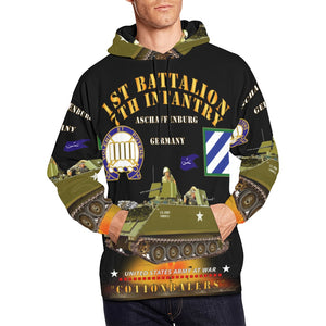 Men's All Over Print Hoodie (USA Size) (Model H13) - 1st Bn 7th Infantry - Aschaffenburg FRG - M113 APC - CottonBalers