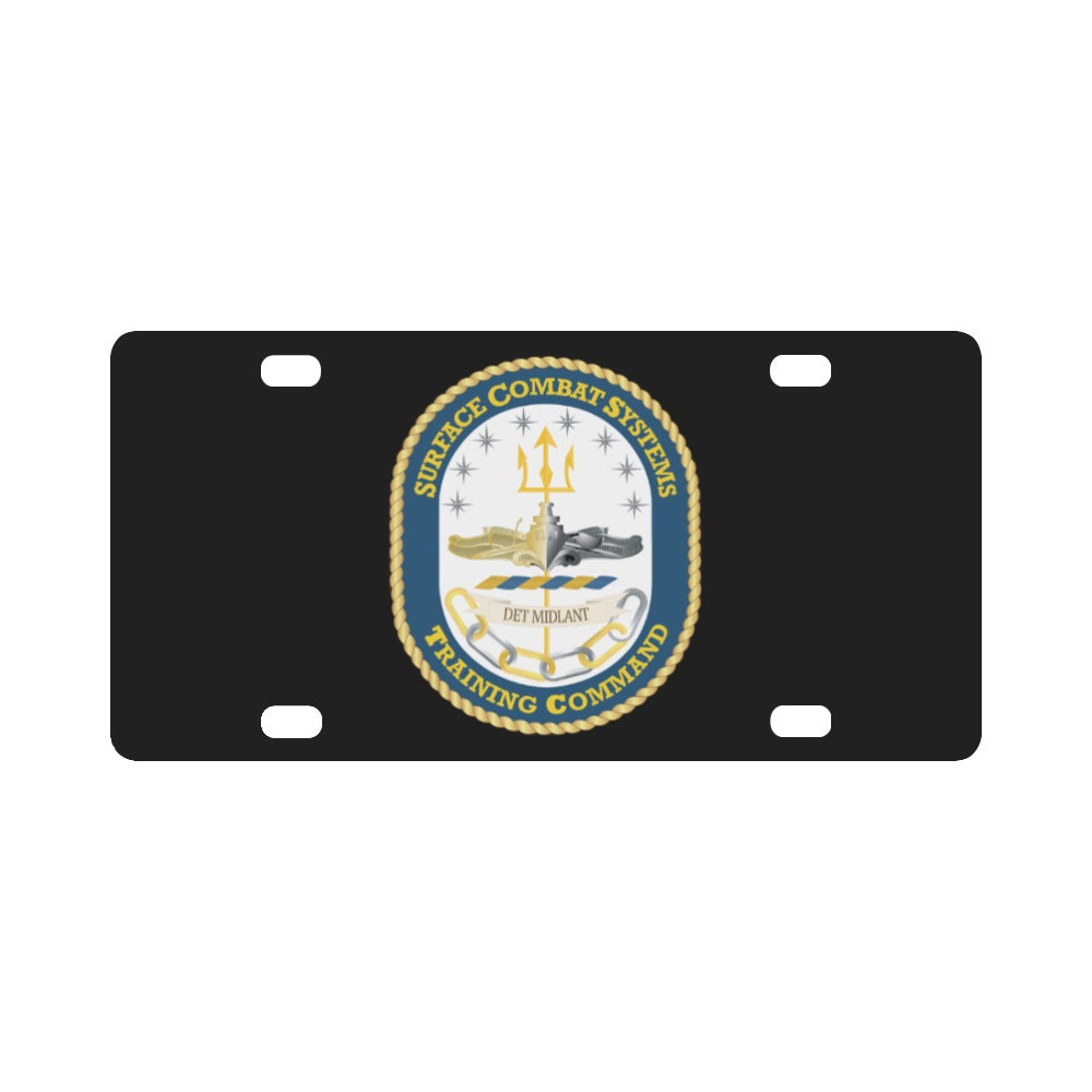 Navy - Surface Combat Systems Training Command - DET MIDLANT wo Txt X 300 Classic License Plate