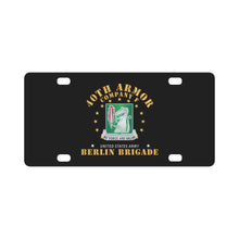 Load image into Gallery viewer, Army - Company F 40th Armor - Berlin Brigade X 300 Classic License Plate
