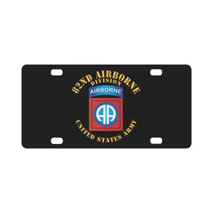 Army - 82nd Airborne Division - SSI - Ver 3 Classic License Plate