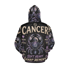 Load image into Gallery viewer, Cancer - Soft Heart, Sharp memory Men's All Over Print Hoodie (USA Size)
