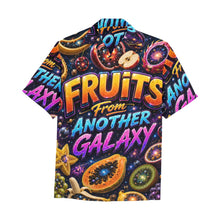 Load image into Gallery viewer, Fruits from another galaxy Men's All Over Print Hawaiian Shirt With Chest Pocket
