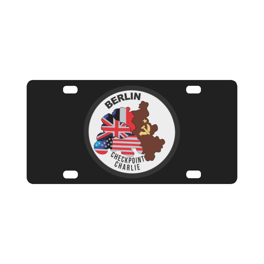 Berlin - Checkpoint Charlie - Round - Bright X 300 Classic License Plate