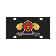 Load image into Gallery viewer, Army - 3rd Chemical Brigade - SSI w Br - Ribbon X 300 Classic License Plate
