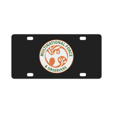 Load image into Gallery viewer, Multinational Force and Observers (MFO) Insignia X 300 Classic License Plate
