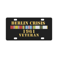 Load image into Gallery viewer, Berlin Crisis 1961 Veteran w EXP - COLD SVC X 300 Classic License Plate
