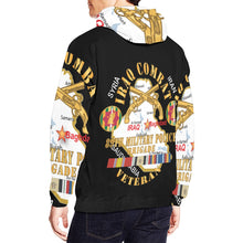 Load image into Gallery viewer, Men&#39;s All Over Print Hoodie (USA Size) (Model H13) - Army - 89th Military Police Brigade - Iraq Combat Veteran - SSI - Br w IRAQ SVC X 300
