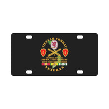 Load image into Gallery viewer, Army - Vietnam Combat Veteran w C Btry - 3rd Bn 13th Artillery DUI - 25th ID SSI Classic License Plate
