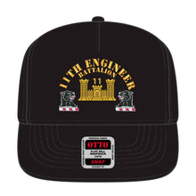 Load image into Gallery viewer, Snapback Hat - 11th Engineer Battalion - Hat X 300 - Film to Garment (FTG)
