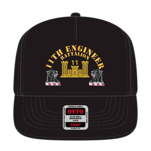 Snapback Hat - 11th Engineer Battalion - Hat X 300 - Film to Garment (FTG)