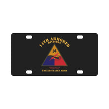 Load image into Gallery viewer, Army - SSI - 14th Armored Division - Liberators - US Army X 300 Classic License Plate
