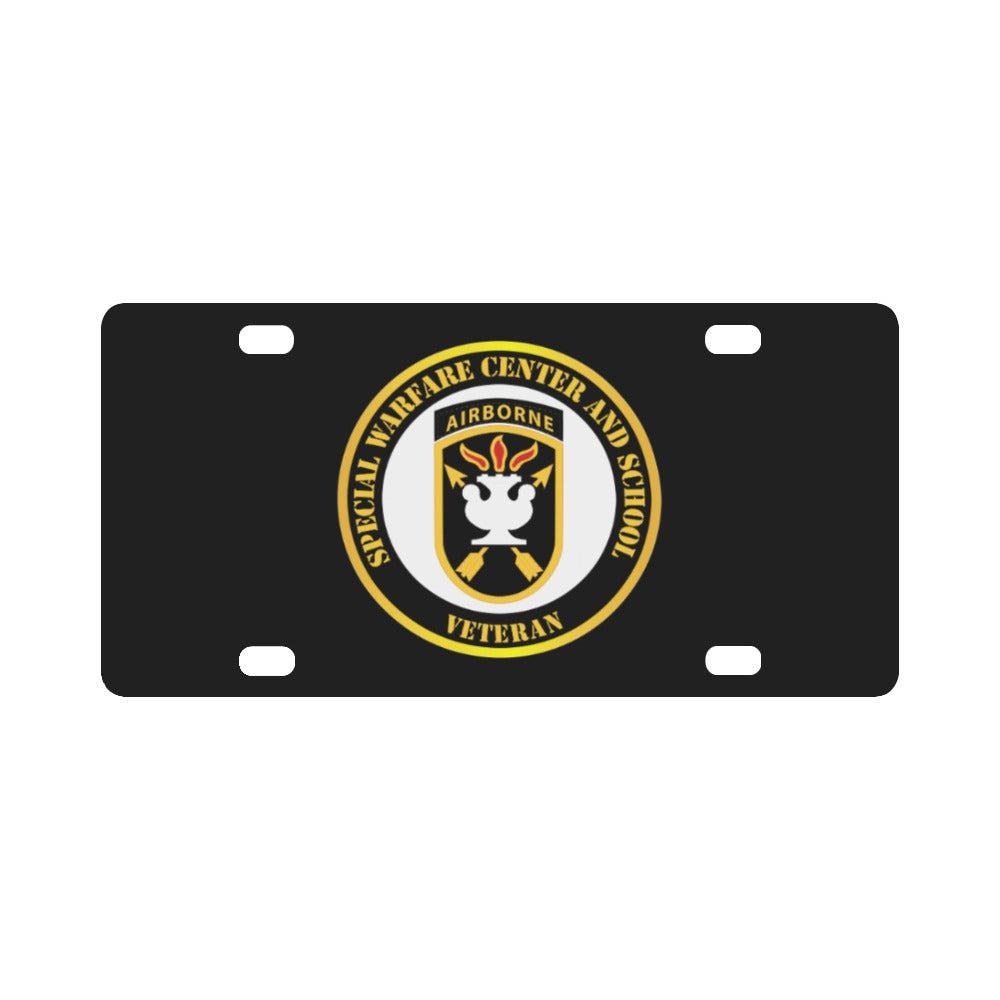 SOF - JFKSWCS - SSI - Veteran Classic License Plate