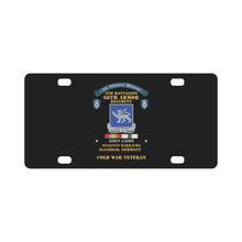Load image into Gallery viewer, 8th Infantry Division Scroll - 5th Bn 68th Armor Regiment - Grey Lions - Sullivan Barracks, Mannhei Classic License Plate
