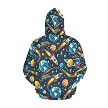 Load image into Gallery viewer, AOP Hoodie - Retro Rocket Revolution Space Pattern Men's All Over Print Hoodie (USA Size)
