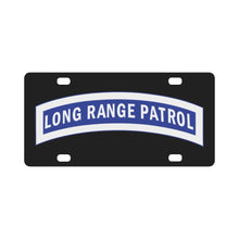 Load image into Gallery viewer, Army - Tab - Long Range Patrol - Blue - White Classic License Plate
