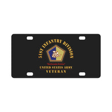 Load image into Gallery viewer, Army - SSI - 51st Infantry Division - Rattlesnake Division - US Army Veteran X 300 Classic License Plate
