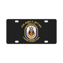 Load image into Gallery viewer, Navy - USS John S. McCain (DDG-56) Classic License Plate
