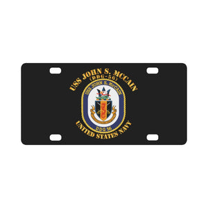 Navy - USS John S. McCain (DDG-56) Classic License Plate