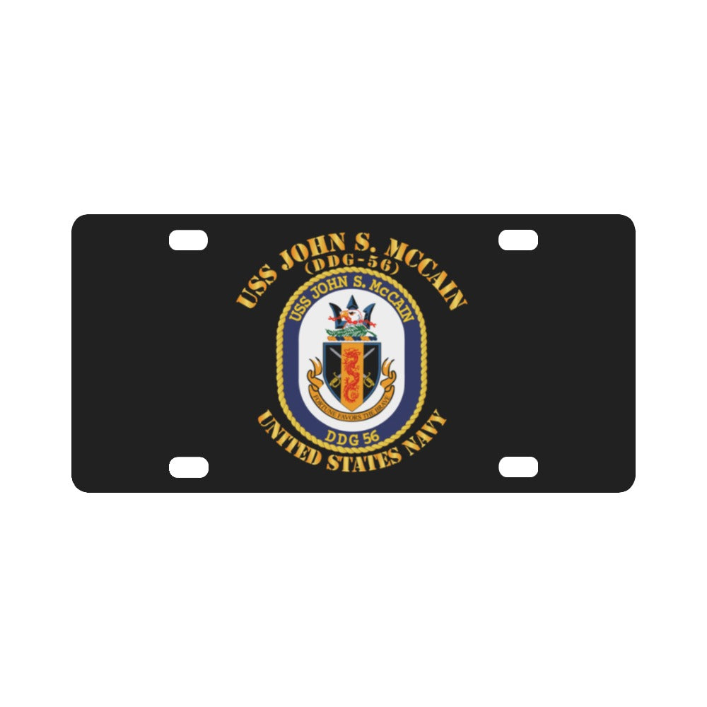 Navy - USS John S. McCain (DDG-56) Classic License Plate