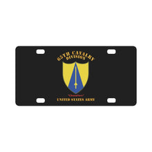 Load image into Gallery viewer, Army - SSI - 65th Cavalry Division - Chevaliers - US Army X 300 Classic License Plate
