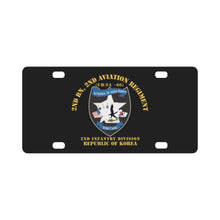 Load image into Gallery viewer, Army - 2nd Bn 2nd AVN Regiment - 2ID ROK Classic License Plate
