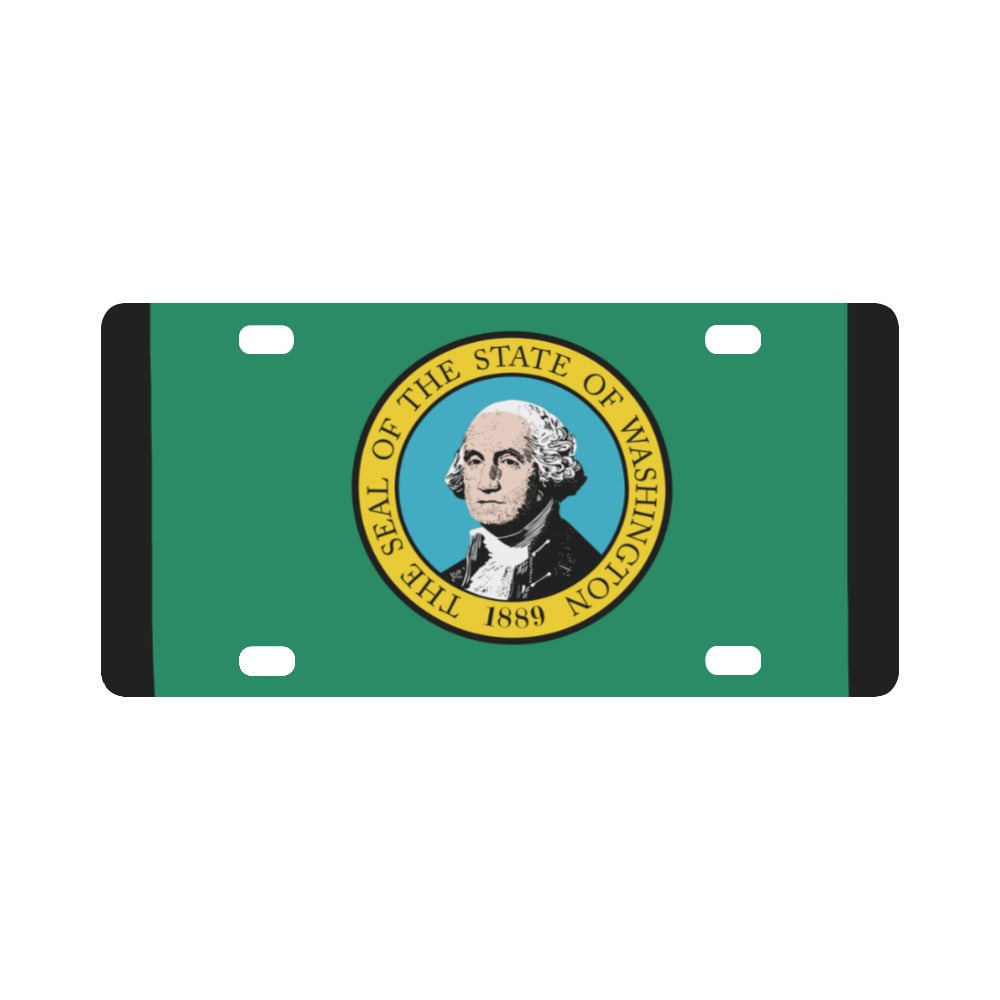 Flag - Washington wo Txt Classic License Plate