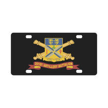 Load image into Gallery viewer, Army - 201st Field Artillery Battalion - DUI w Br - Ribbon X 300 Classic License Plate
