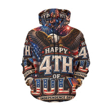 Load image into Gallery viewer, Happy 4th of July Men's All Over Print Hoodie (USA Size) (Model H13)
