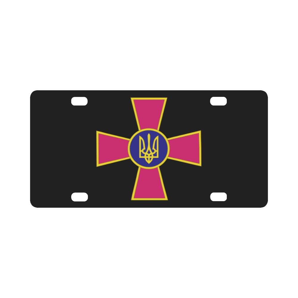 Ukraine - Armed Forces of Ukraine wo Txt X 300 Classic License Plate