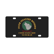 Load image into Gallery viewer, Army - SSI - 104th Infantry Division - Timberwolf Division - US Army Veteran X 300 Classic License Plate
