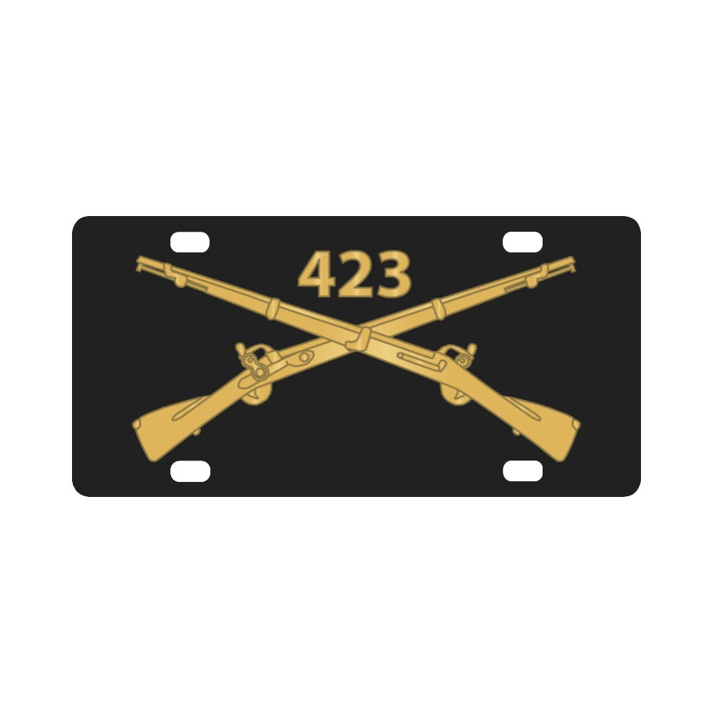 Army - 423rd Infantry Regiment - Branch wo Txt X 300 Classic License Plate