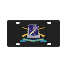 Load image into Gallery viewer, Army - 188th Infantry Regiment w Br - DUI - Ribbon X 300 Classic License Plate
