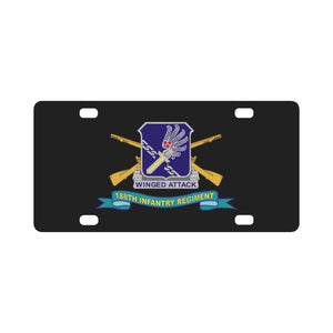 Army - 188th Infantry Regiment w Br - DUI - Ribbon X 300 Classic License Plate