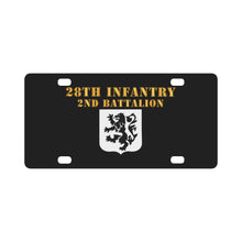 Load image into Gallery viewer, Army - 2nd Battalion 28th Infantry - Hat Classic License Plate
