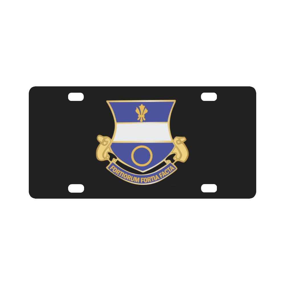 Army - 365th Infantry Regiment DUI wo Txt X 300 Classic License Plate