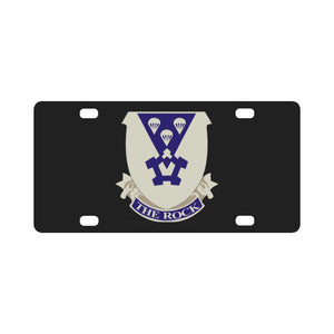 Army - 503rd Infantry Regiment DUI wo Txt X 300 Classic License Plate