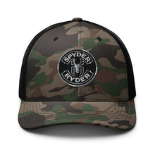 Load image into Gallery viewer, Camouflage trucker hat - Spyder Ryder - Free Wheel Motion - Black
