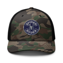 Load image into Gallery viewer, Camouflage trucker hat - Spyder Ryder - Free Wheel Motion - Blue
