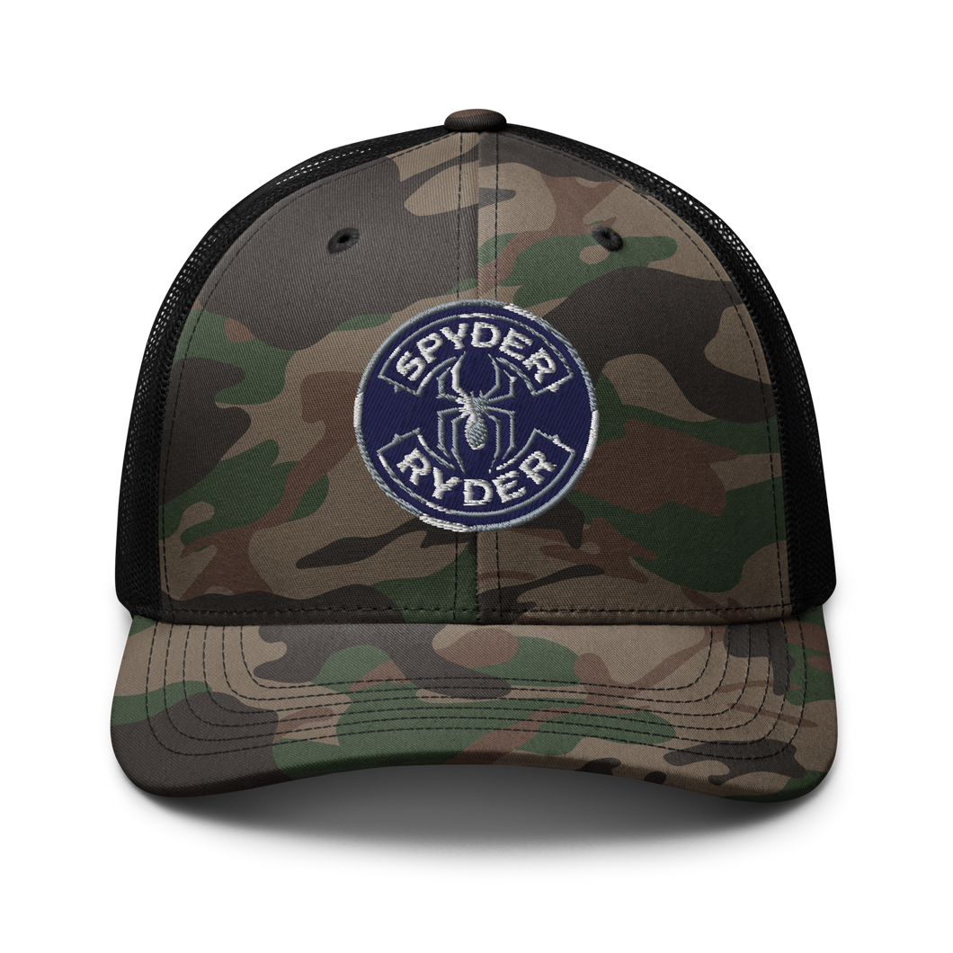 Camouflage trucker hat - Spyder Ryder - Free Wheel Motion - Blue