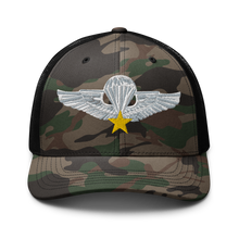 Load image into Gallery viewer, Camouflage trucker hat - Vietnam - Vietnam Airborne Qualification Badge X 300
