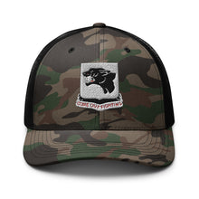 Load image into Gallery viewer, Camouflage trucker hat - Army - 761st Tank Battalion - Black Panthers wo Txt
