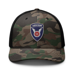 Camouflage trucker hat - Army - 11th Airborne Division wo txt