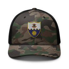 Load image into Gallery viewer, Camouflage trucker hat - 1st Battalion, 22nd Infantry (Infantry without TEXT
