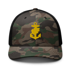 Camouflage trucker hat - Navy - Navy Nurse Corps Pin wo Txt