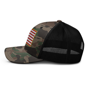 Camouflage trucker hat - United States of America Flag