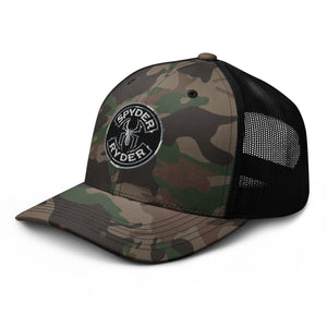 Camouflage trucker hat - Spyder Ryder - Free Wheel Motion - Black