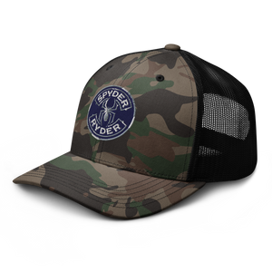 Camouflage trucker hat - Spyder Ryder - Free Wheel Motion - Blue