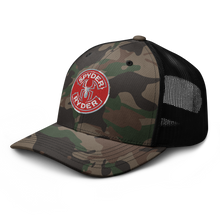 Load image into Gallery viewer, Camouflage trucker hat - Spyder Ryder - Free Wheel Motion - Red
