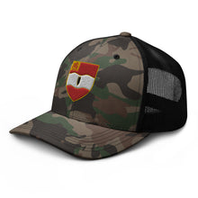 Load image into Gallery viewer, Camouflage trucker hat - 1st Battalion, 82nd Artillery No Text
