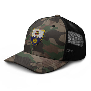 Camouflage trucker hat - 1st Battalion, 22nd Infantry (Infantry without TEXT